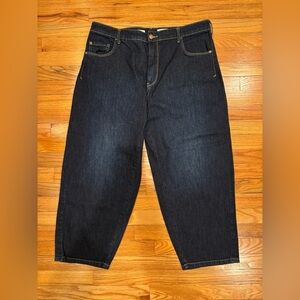 Anthropologie Women’s Deep Indigo Relaxed Jeans The Wanderer